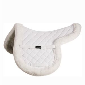 EQUESTRIAN- 
Equinavia Eidsvoll Ultra Fleece Trimmed Show Pad, White, Small